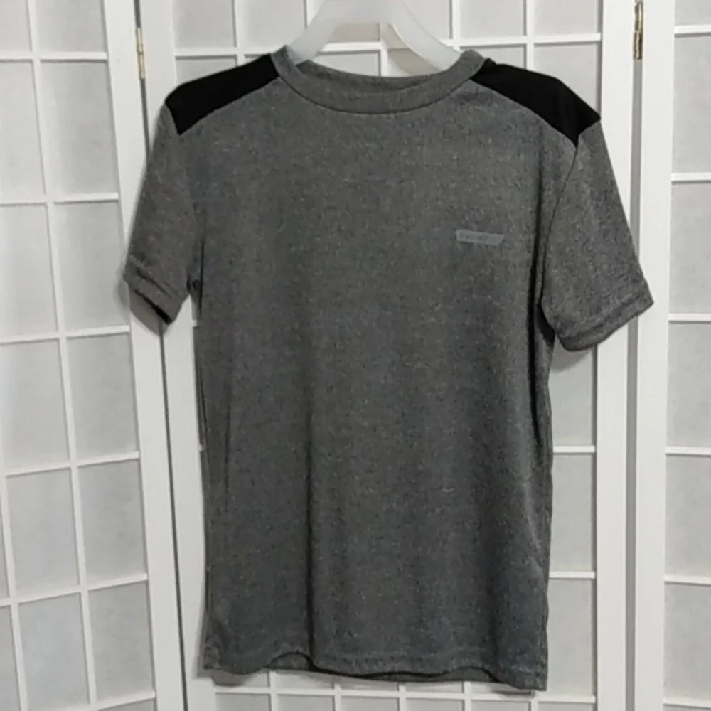 Hind Kids Boys Girls‎ Gray Athletic T Shirt Short Sleeve Size M 10 12 Polyester